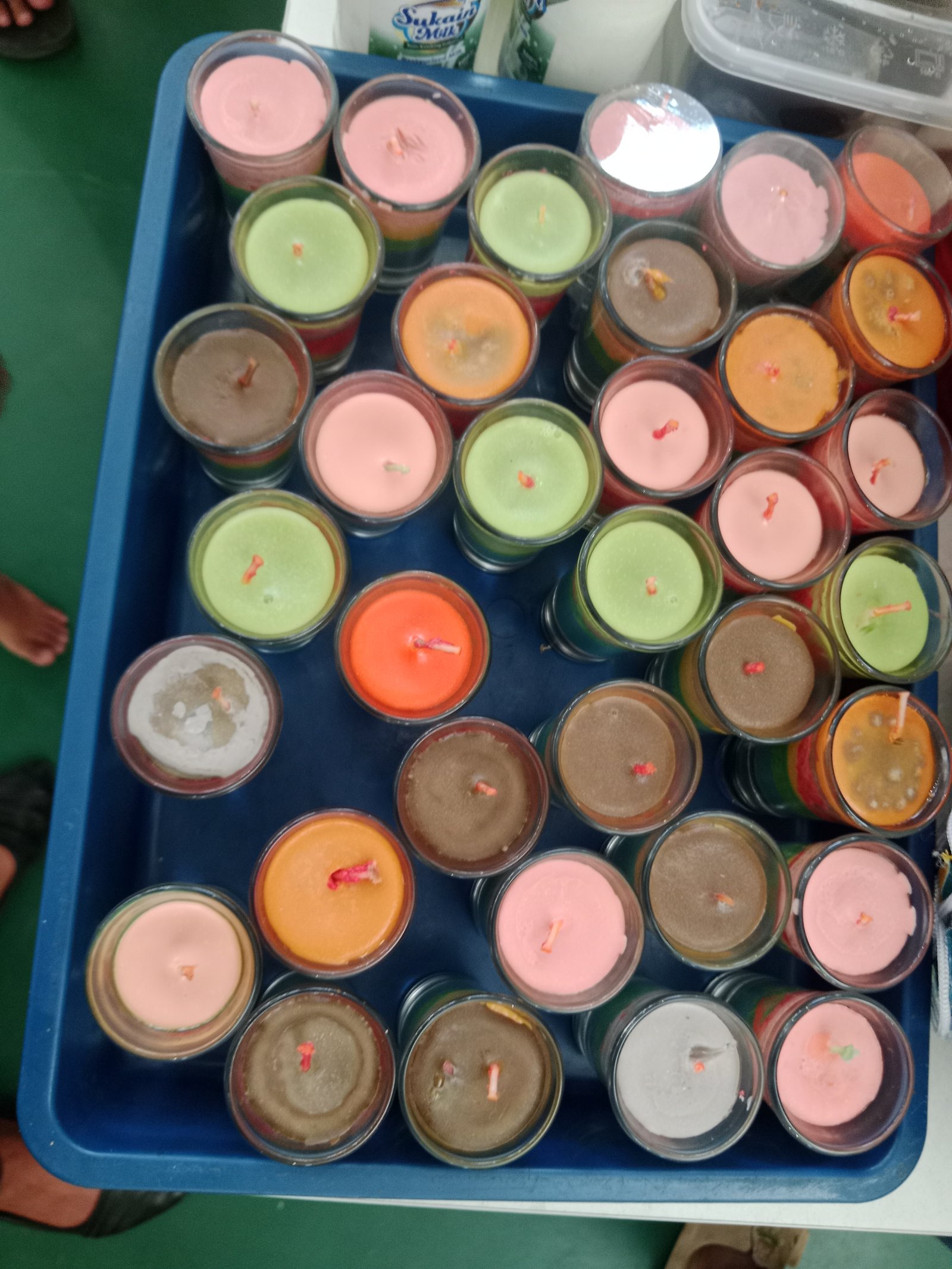 Olah jelantah menjadi lilin